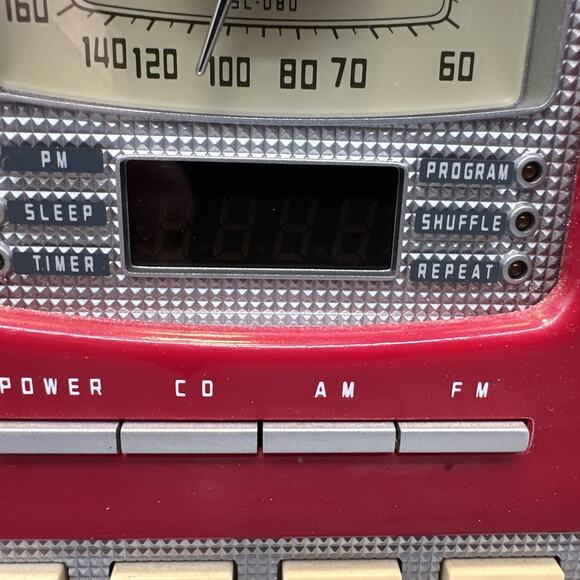 Rare TEAC Retro SL-D80 AM/FM Stereo Radio In Red {Q} - Picture 5 of 16